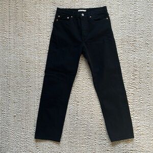 Levi’s black high rise jeans